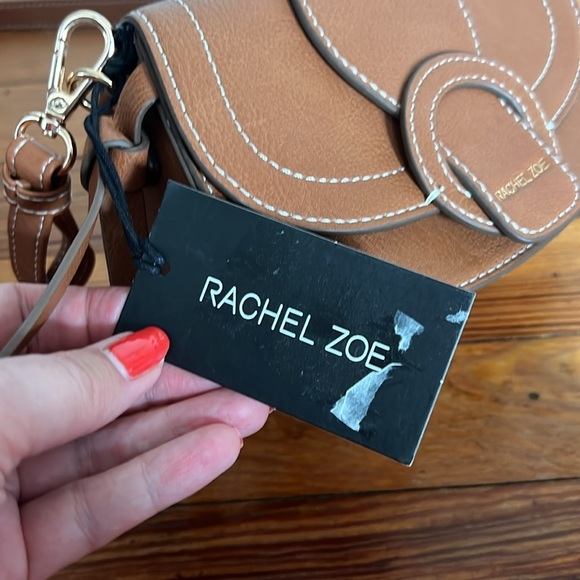 Rachel Zoe Edessi Brown Saddle Crossbody Bag with Equestrian Design - Picture 6 of 13